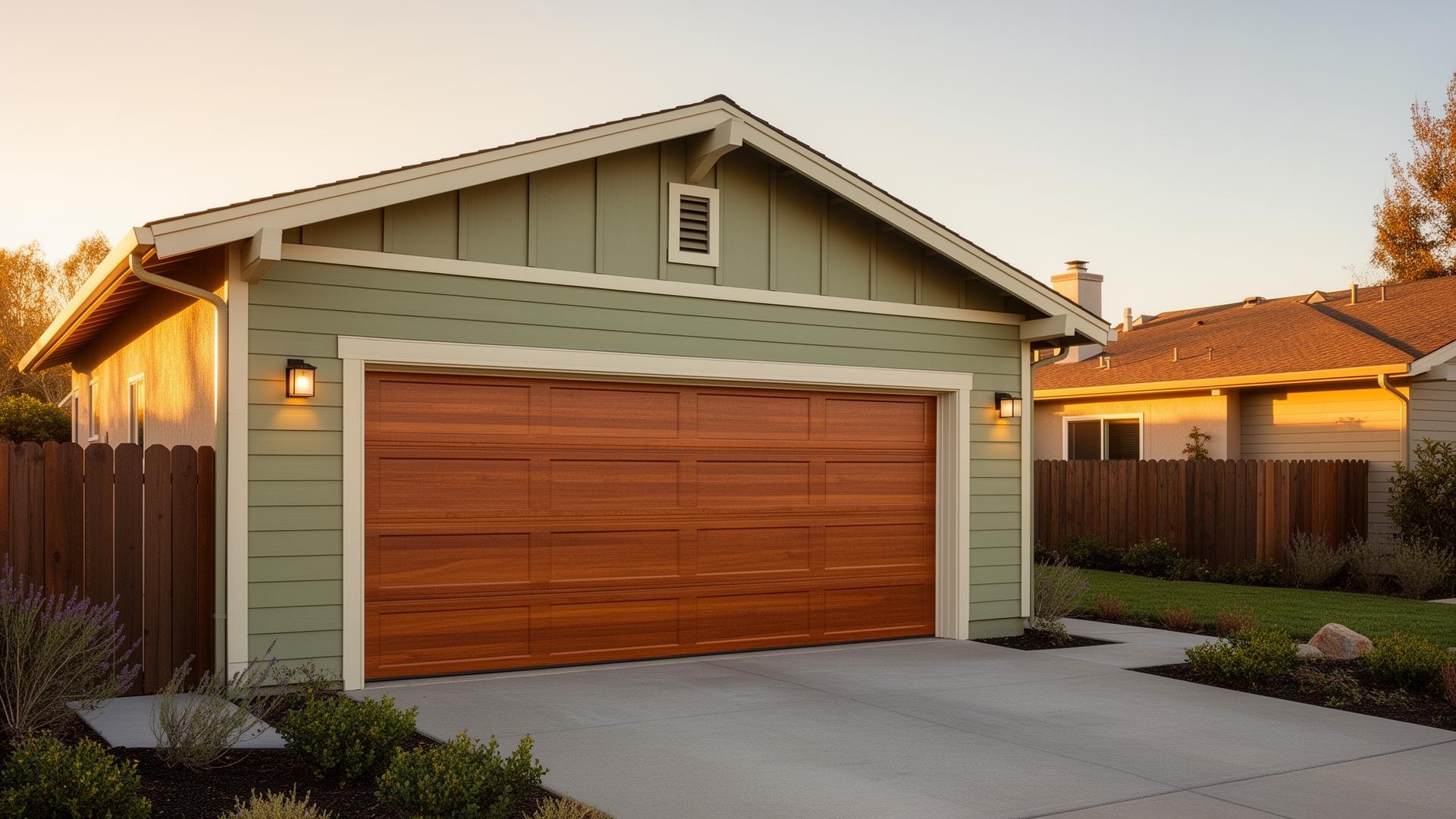 Beautiful garage door on Pleasant Hill home